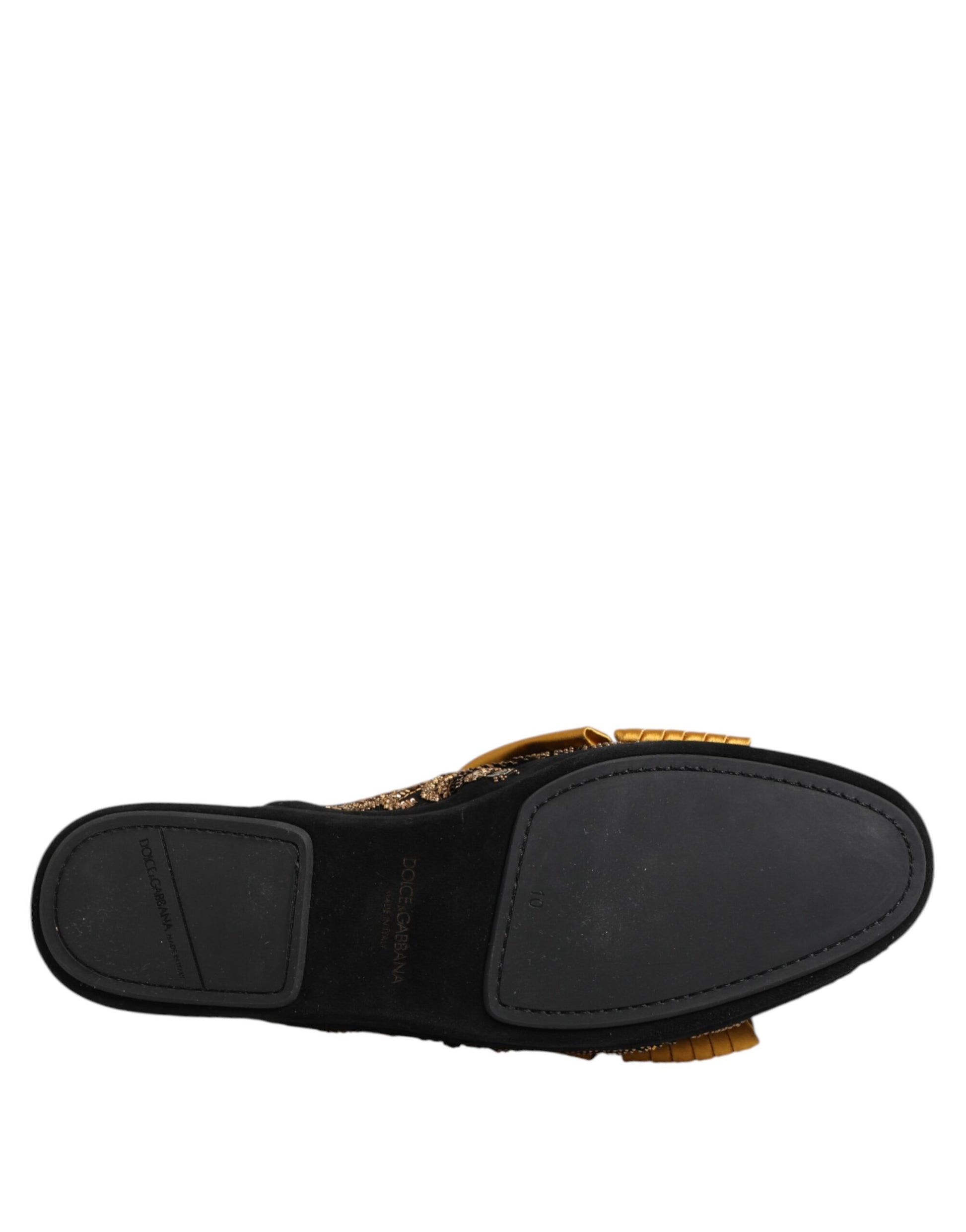 Dolce & Gabbana Multicolor Embellished Flat Sandals Shoes Dolce & Gabbana