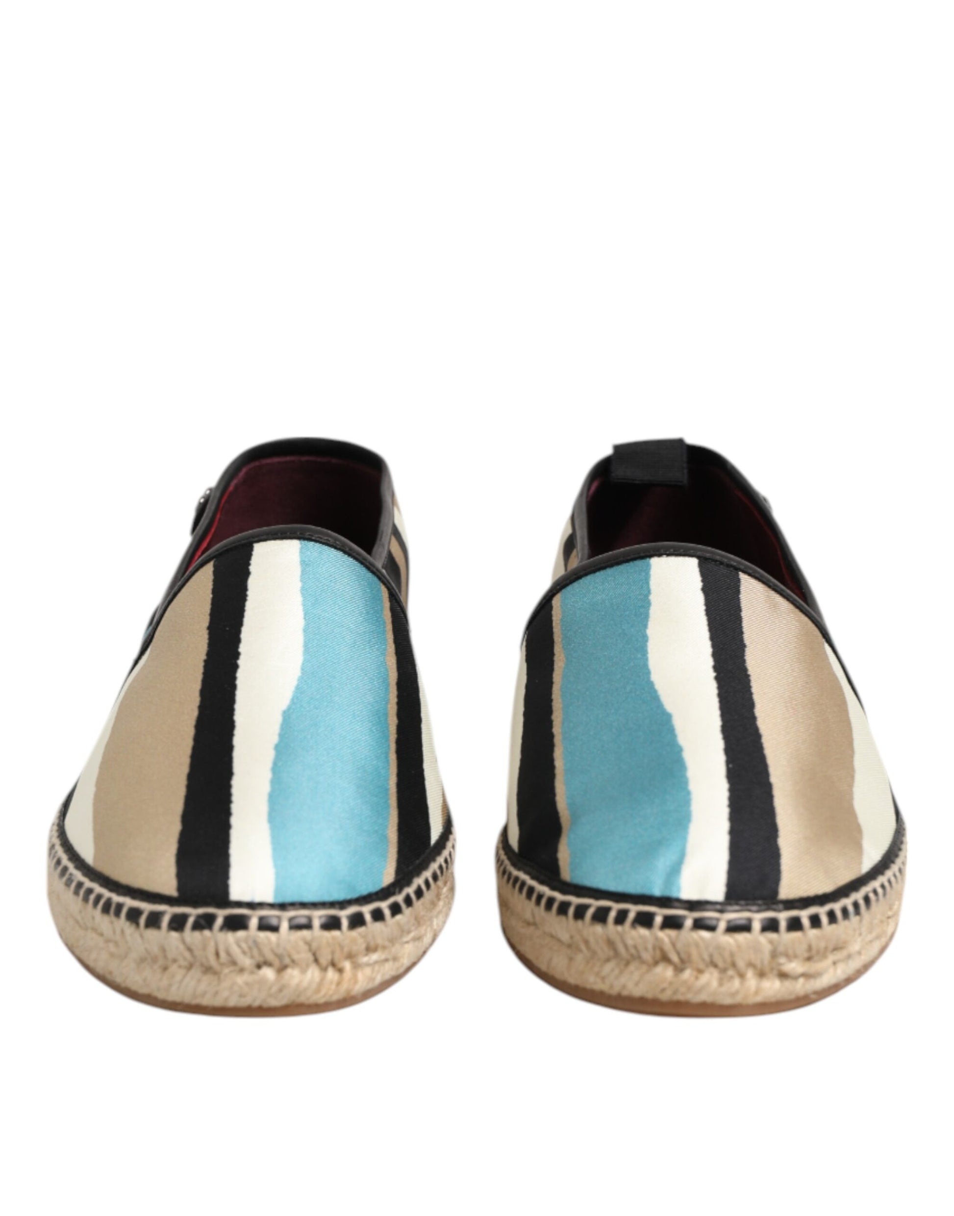 Dolce & Gabbana Multicolor Stripes Canvas Flat Espadrille Shoes Dolce & Gabbana