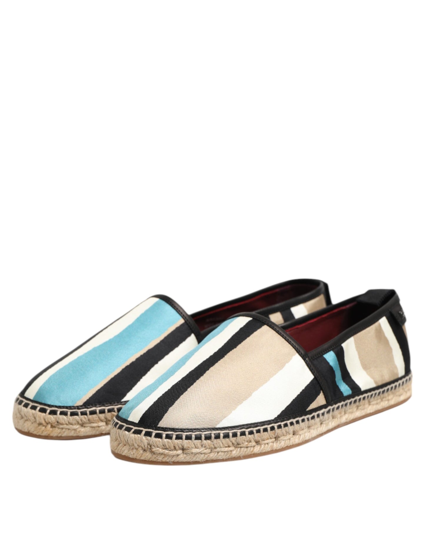 Dolce & Gabbana Multicolor Stripes Canvas Flat Espadrille Shoes Dolce & Gabbana