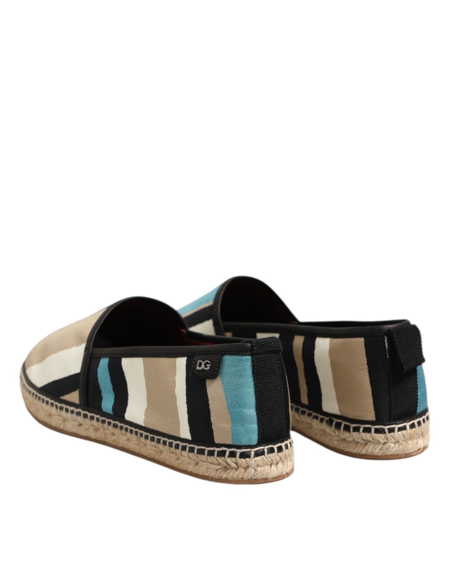 Dolce & Gabbana Multicolor Stripes Canvas Flat Espadrille Shoes Dolce & Gabbana