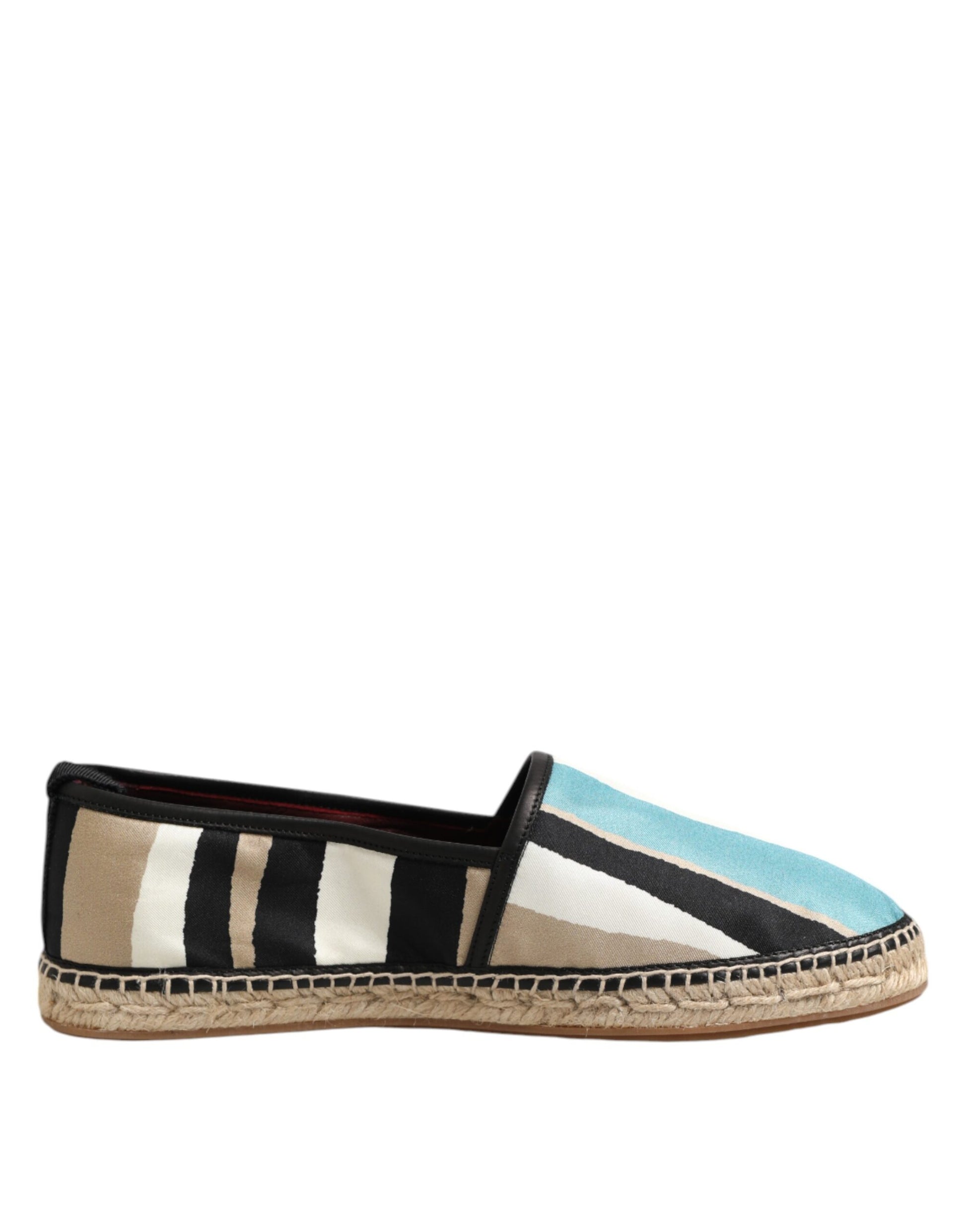 Dolce & Gabbana Multicolor Stripes Canvas Flat Espadrille Shoes Dolce & Gabbana