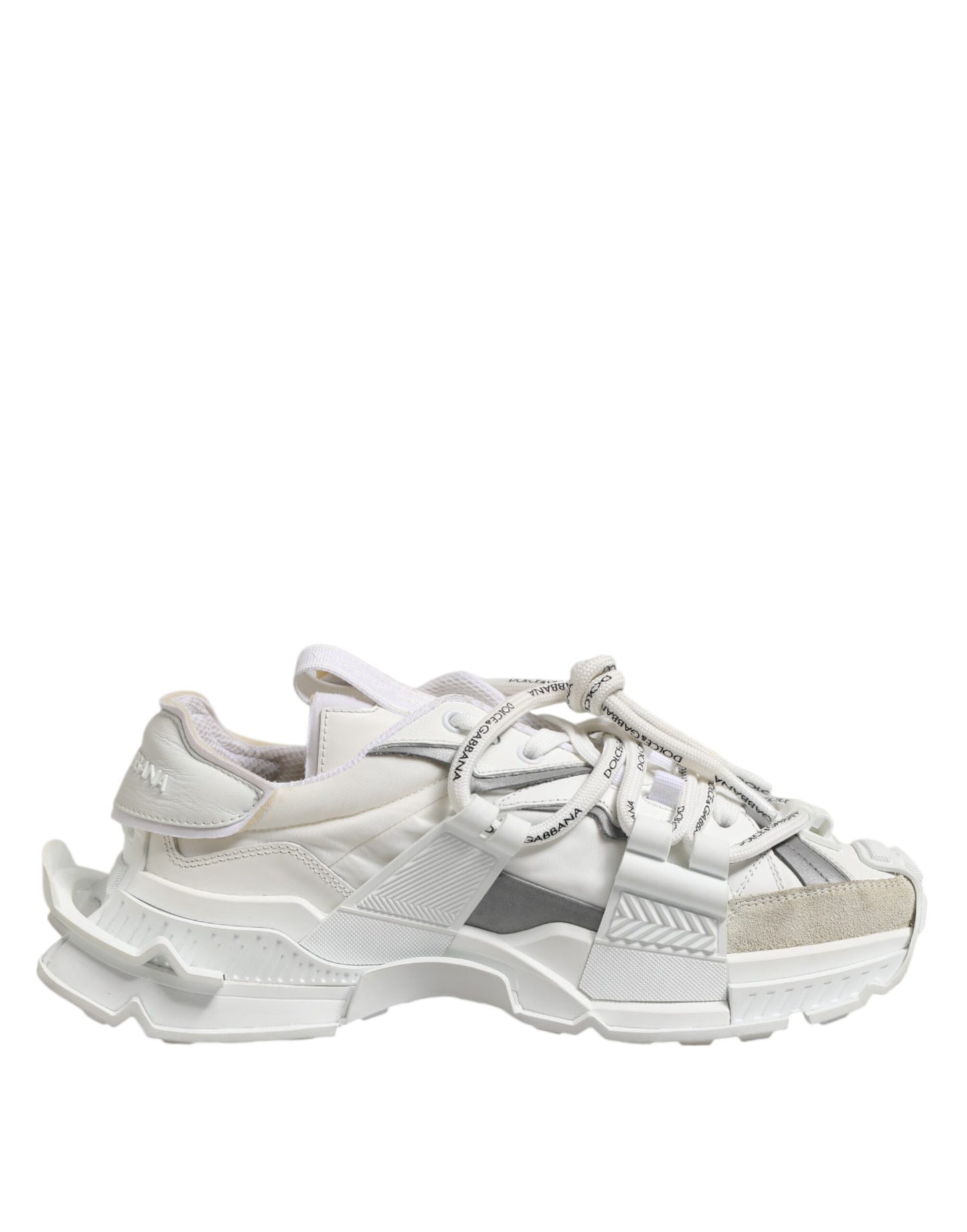 Dolce & Gabbana White Gray Low Top Space Sneakers Shoes Dolce & Gabbana