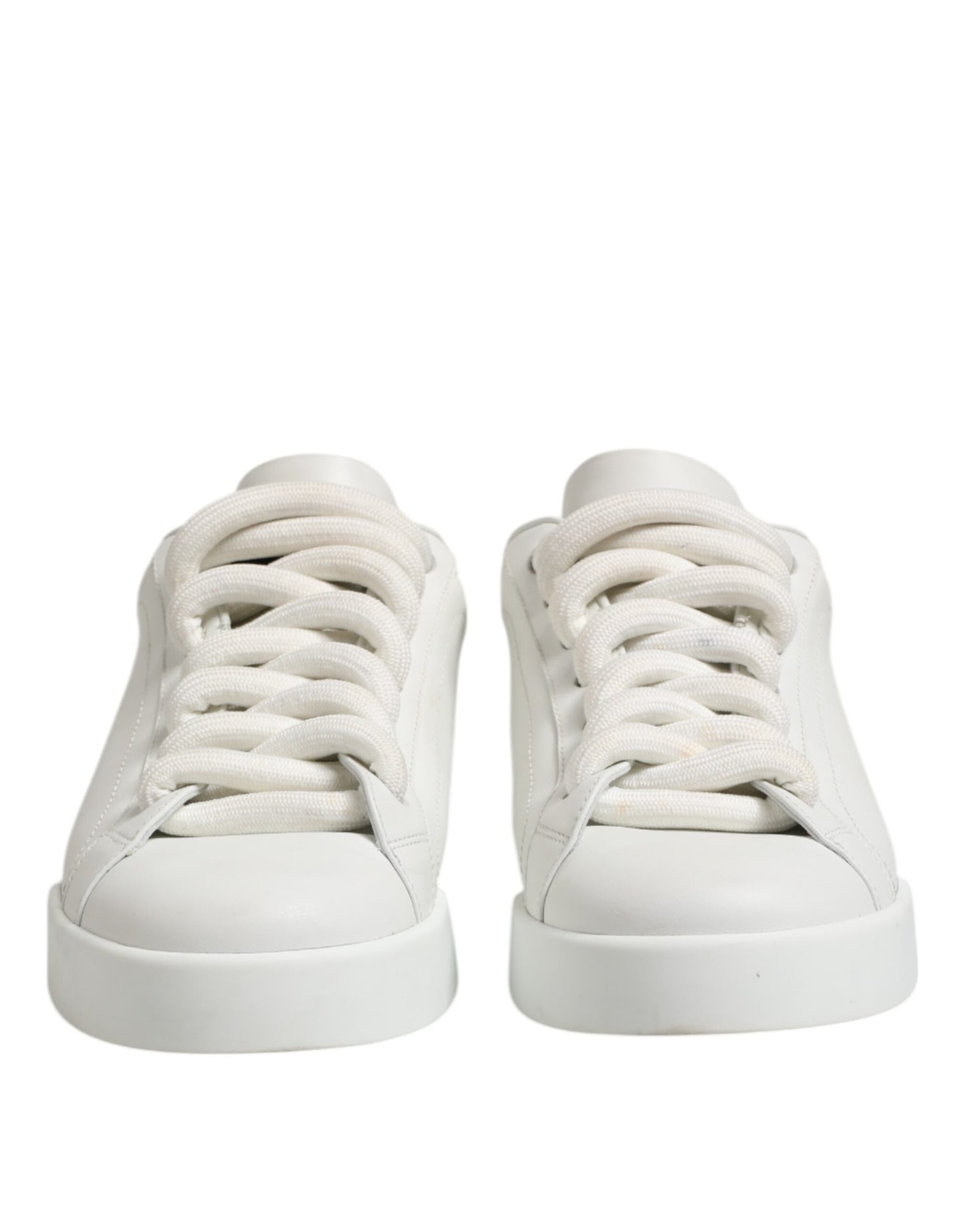 Dolce & Gabbana White Logo Lace Up Low Top Men Sneakers Shoes Dolce & Gabbana