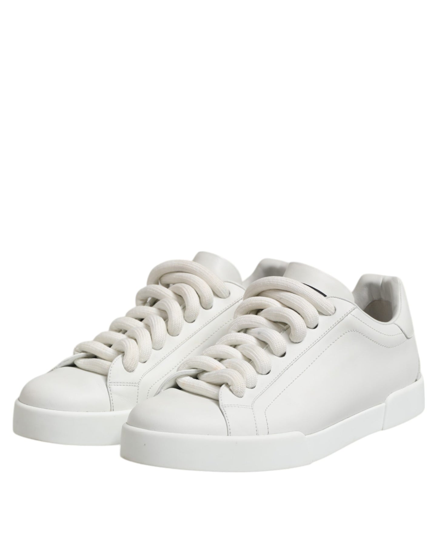 Dolce & Gabbana White Logo Lace Up Low Top Men Sneakers Shoes Dolce & Gabbana