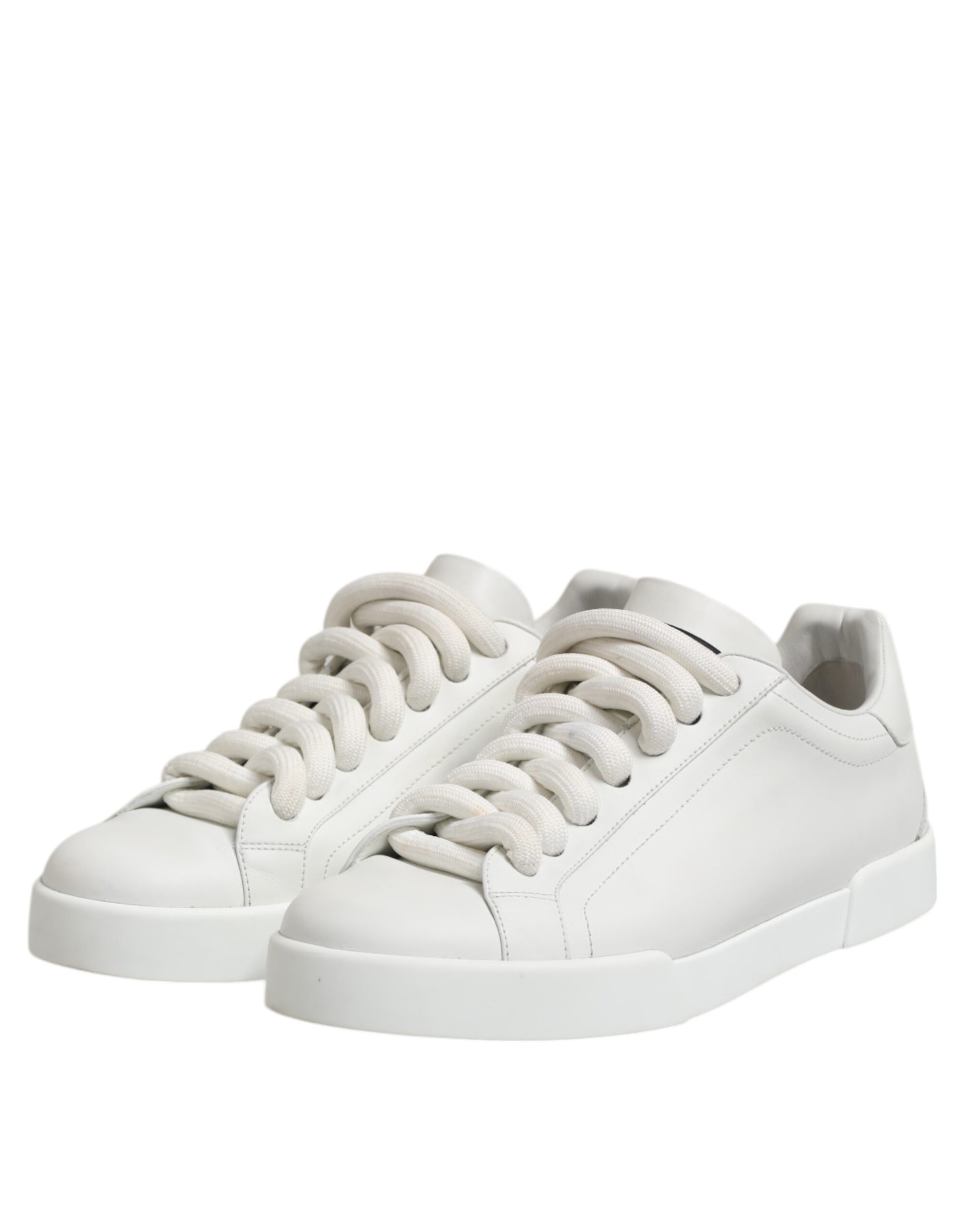 Dolce & Gabbana White Logo Lace Up Low Top Men Sneakers Shoes Dolce & Gabbana