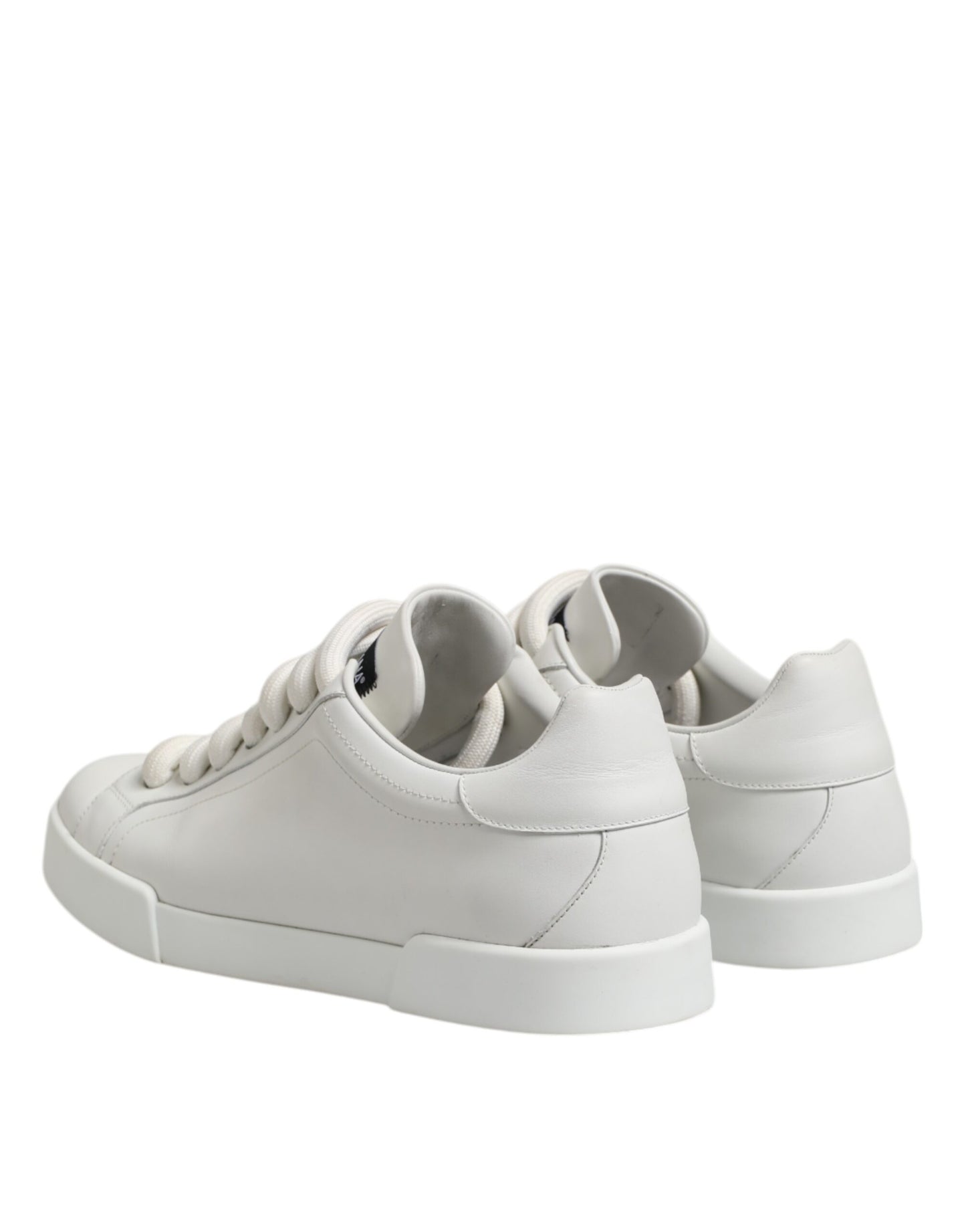 Dolce & Gabbana White Logo Lace Up Low Top Men Sneakers Shoes Dolce & Gabbana