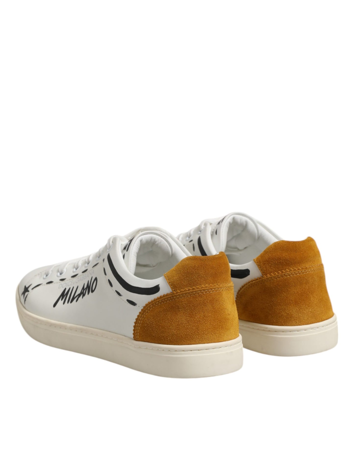 Dolce & Gabbana White Leather MILANO Low Top Sneakers Shoes Dolce & Gabbana