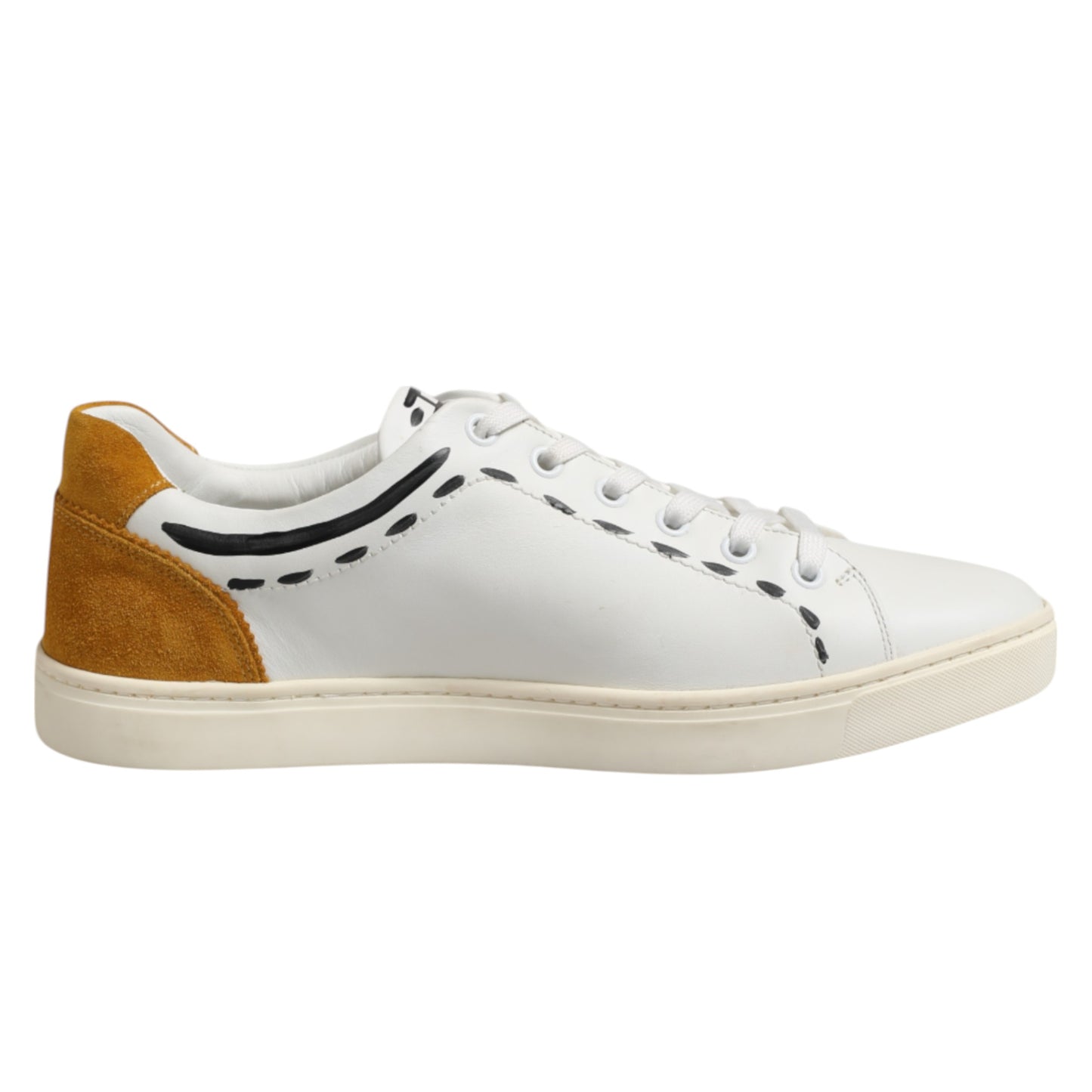 Dolce & Gabbana White Leather MILANO Low Top Sneakers Shoes Dolce & Gabbana