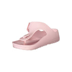Norway 1963 Rosa Plastica women's slippers with pink plastic material and slip-on design, casual footwear for women.