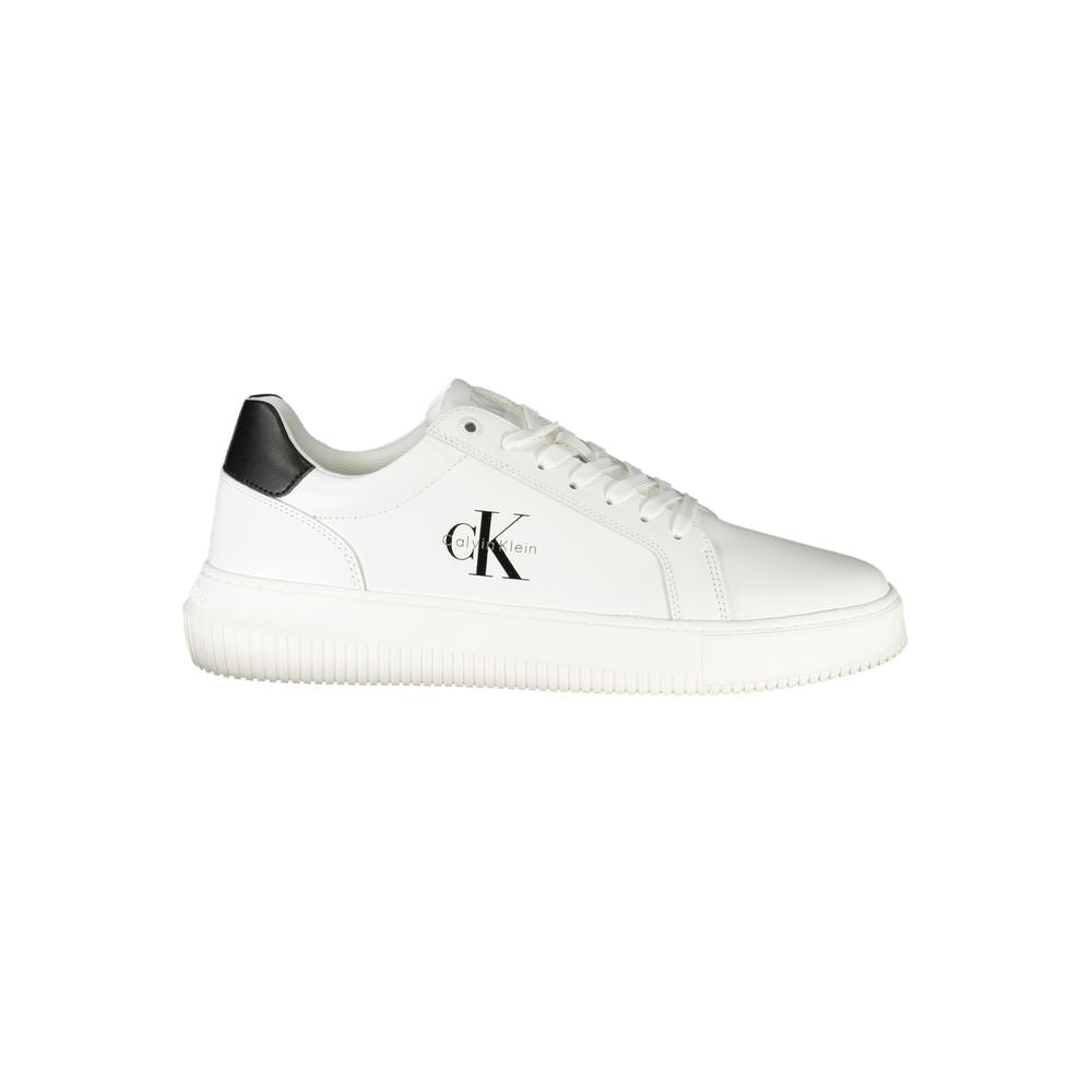 Calvin Klein Bianco Polyurethane Men Sneaker Calvin Klein