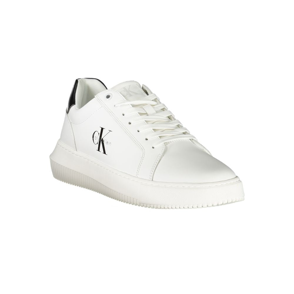 Calvin Klein Bianco Polyurethane Men Sneaker Calvin Klein
