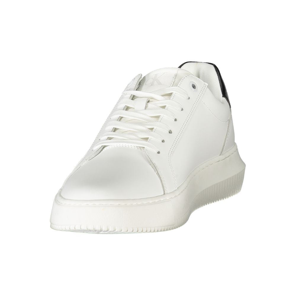 Calvin Klein Bianco Polyurethane Men Sneaker Calvin Klein