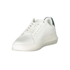 Calvin Klein Bianco polyurethane men's sneaker with white design and casual slip-on style, featuring subtle branding details.