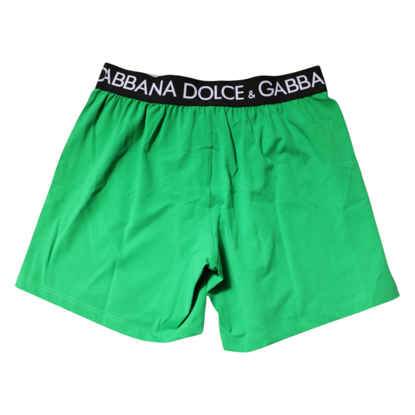 Dolce & Gabbana Green Cotton Regular Boxer Shorts Underwear Dolce & Gabbana