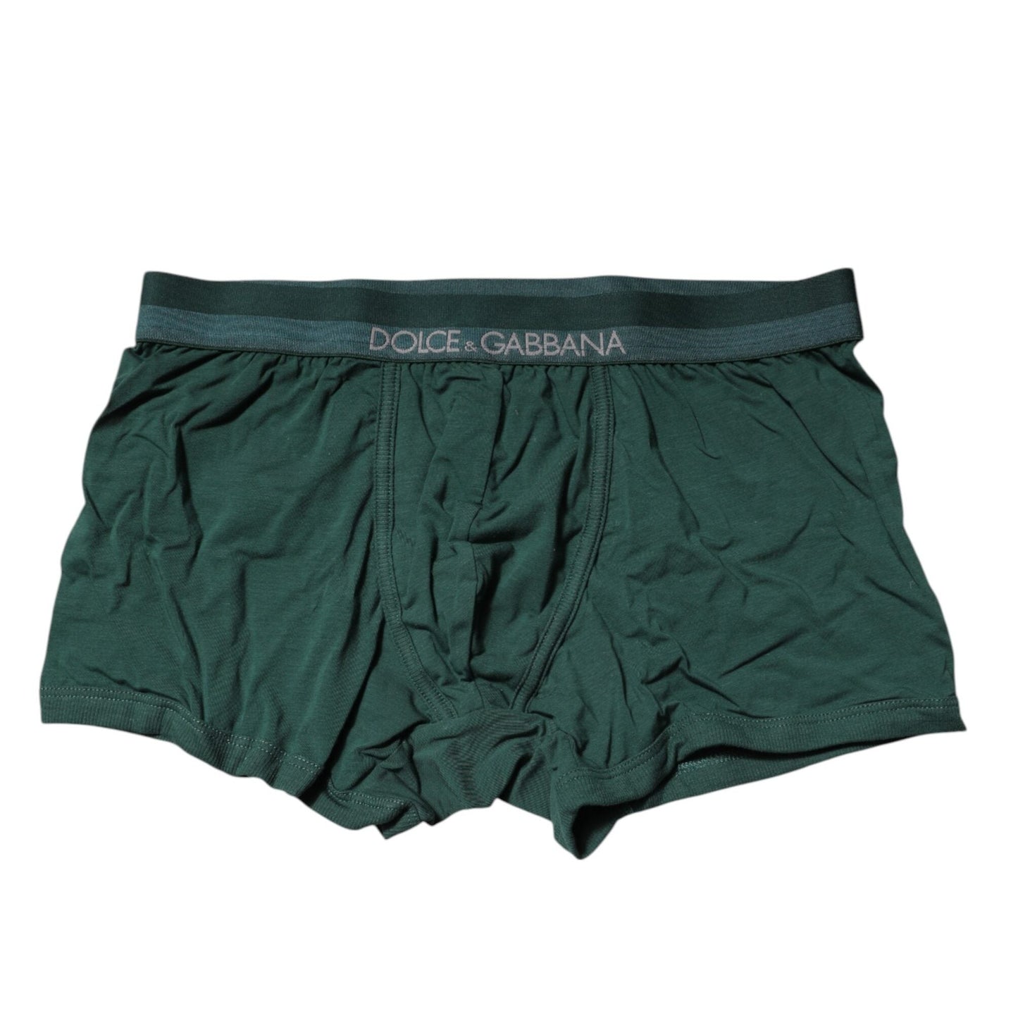 Dolce & Gabbana Green Cotton Regular Men Boxer Brief Underwear Dolce & Gabbana