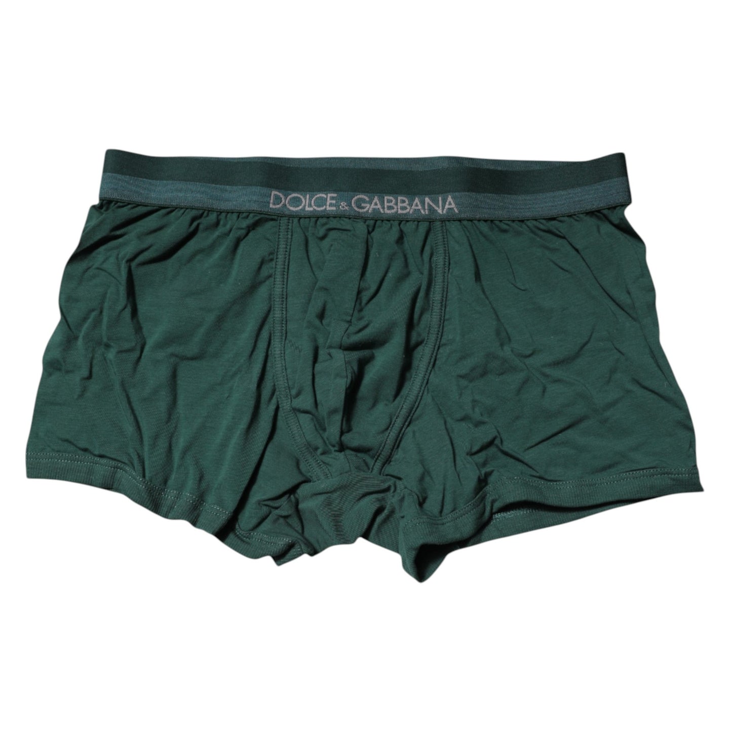 Dolce & Gabbana Green Cotton Regular Men Boxer Brief Underwear Dolce & Gabbana