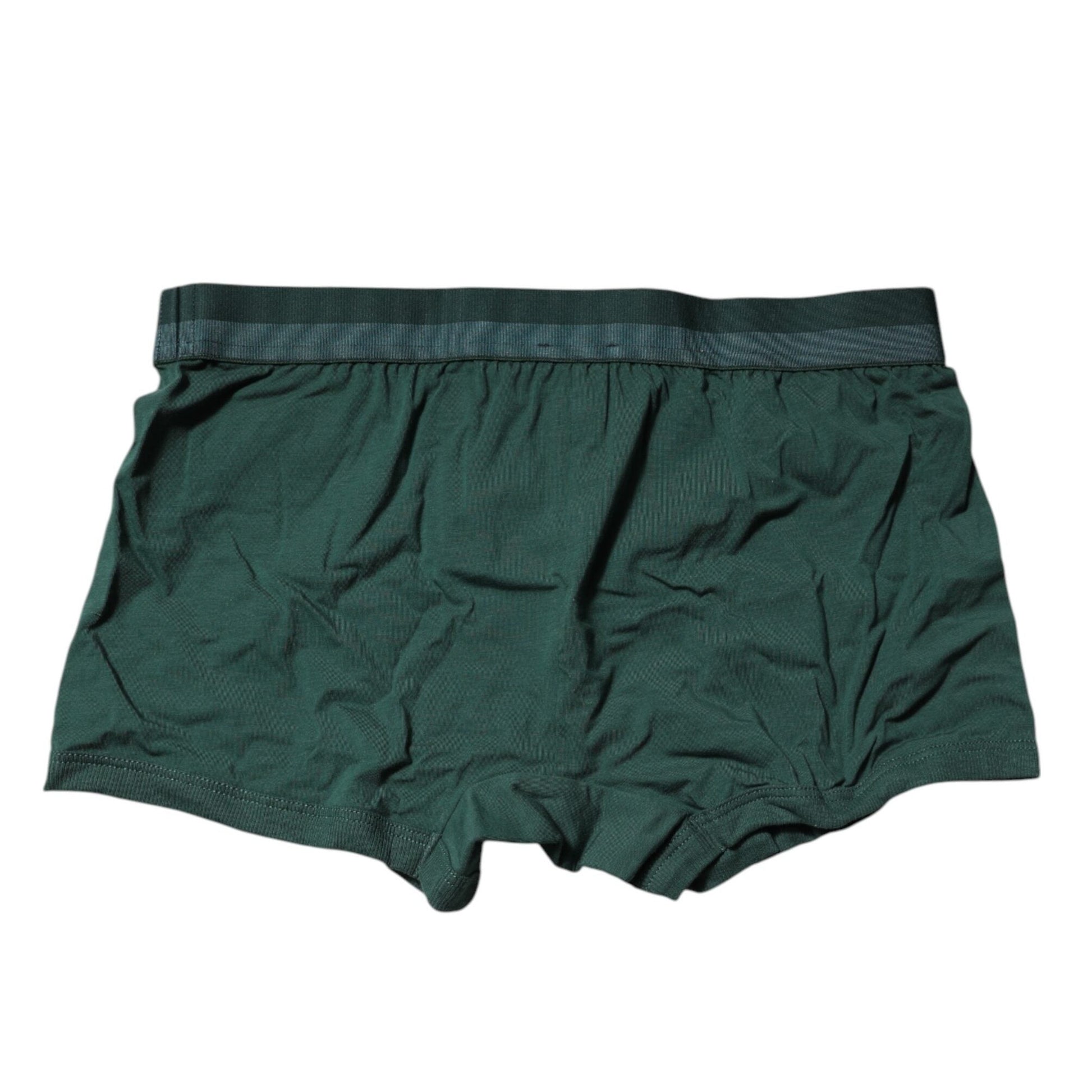 Dolce & Gabbana Green Cotton Regular Men Boxer Brief Underwear Dolce & Gabbana