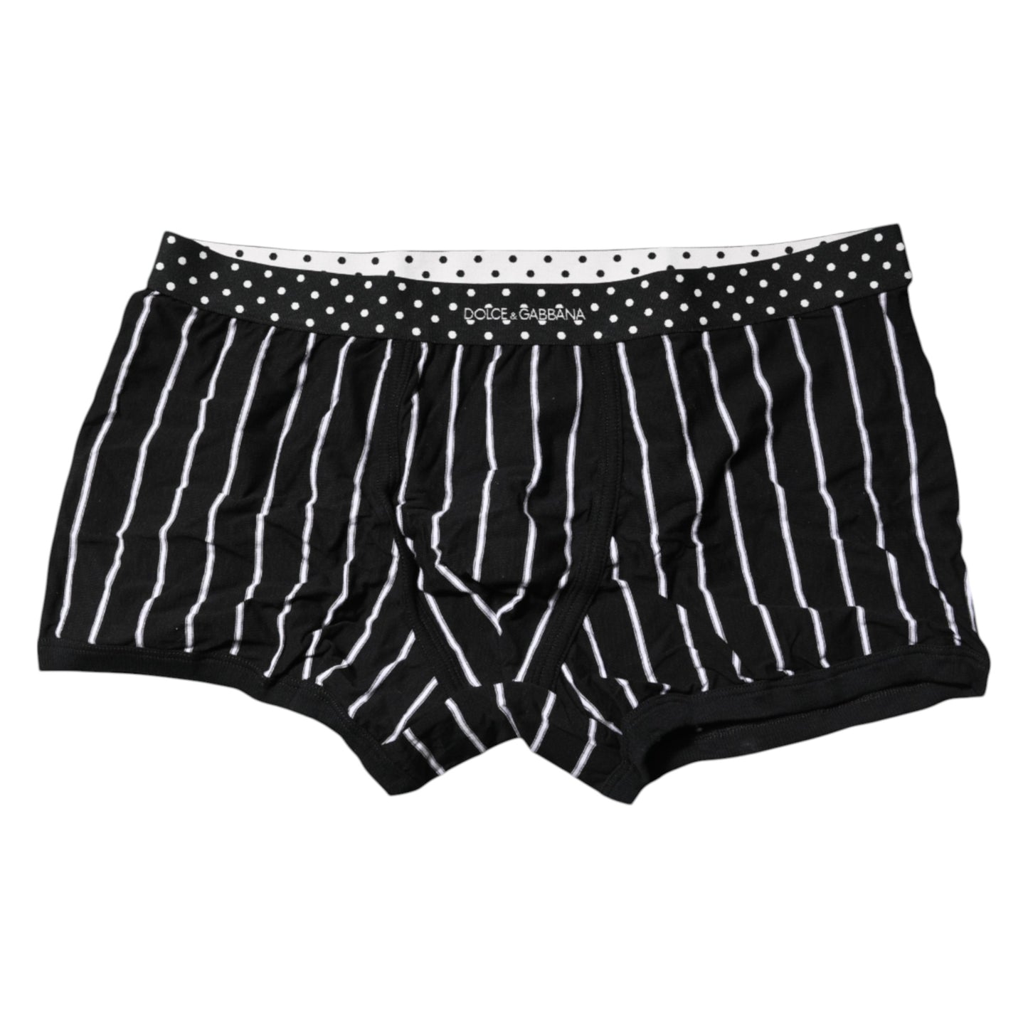Dolce & Gabbana Black White Striped Regular Boxer Underwear Dolce & Gabbana