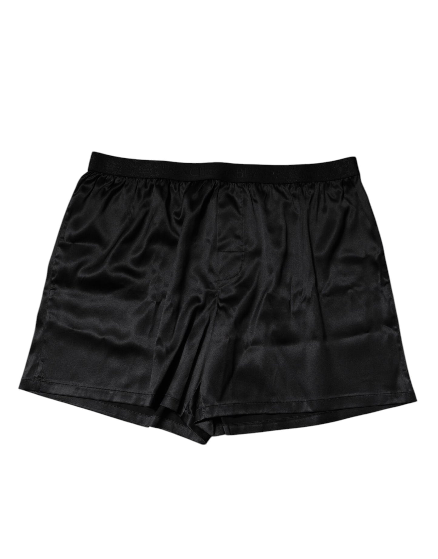 Dolce & Gabbana Black Silk Regular Men Boxer Shorts Underwear Dolce & Gabbana