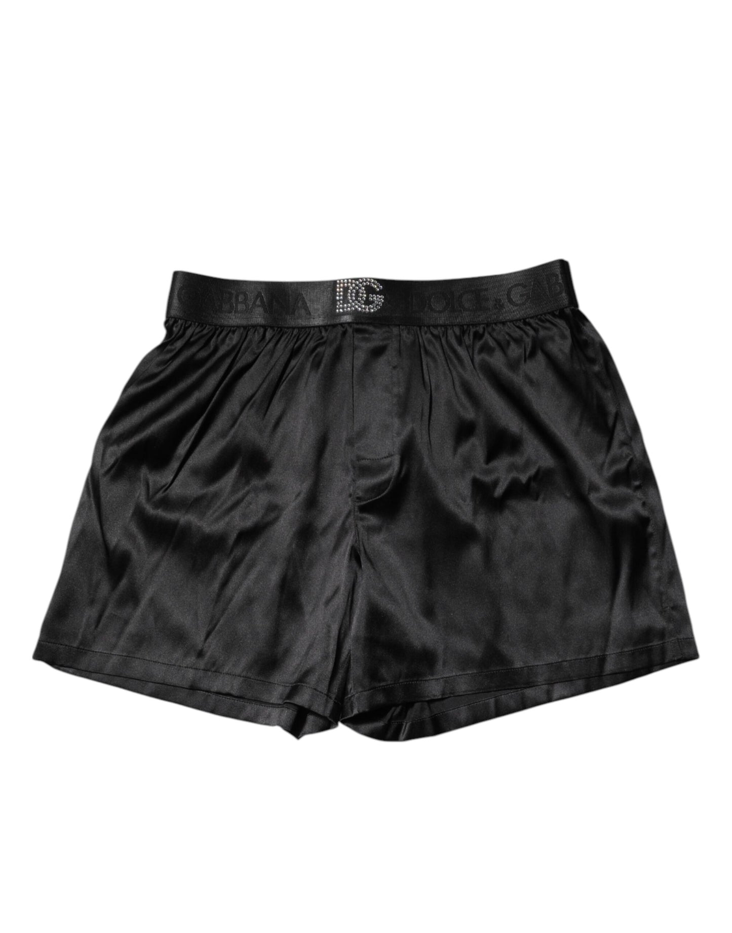Dolce & Gabbana Black Logo Waist Regular Boxer Shorts Underwear Dolce & Gabbana