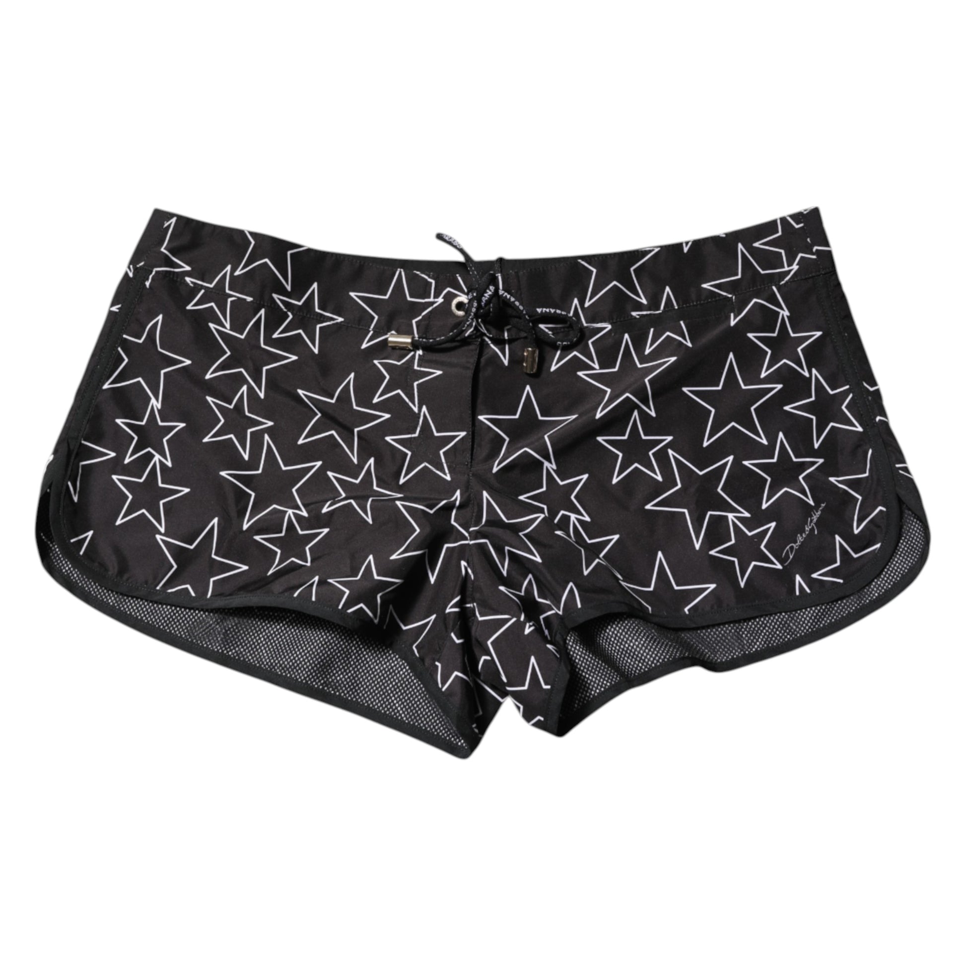 Dolce & Gabbana Black Star Print Beachwear Shorts Swimwear Dolce & Gabbana