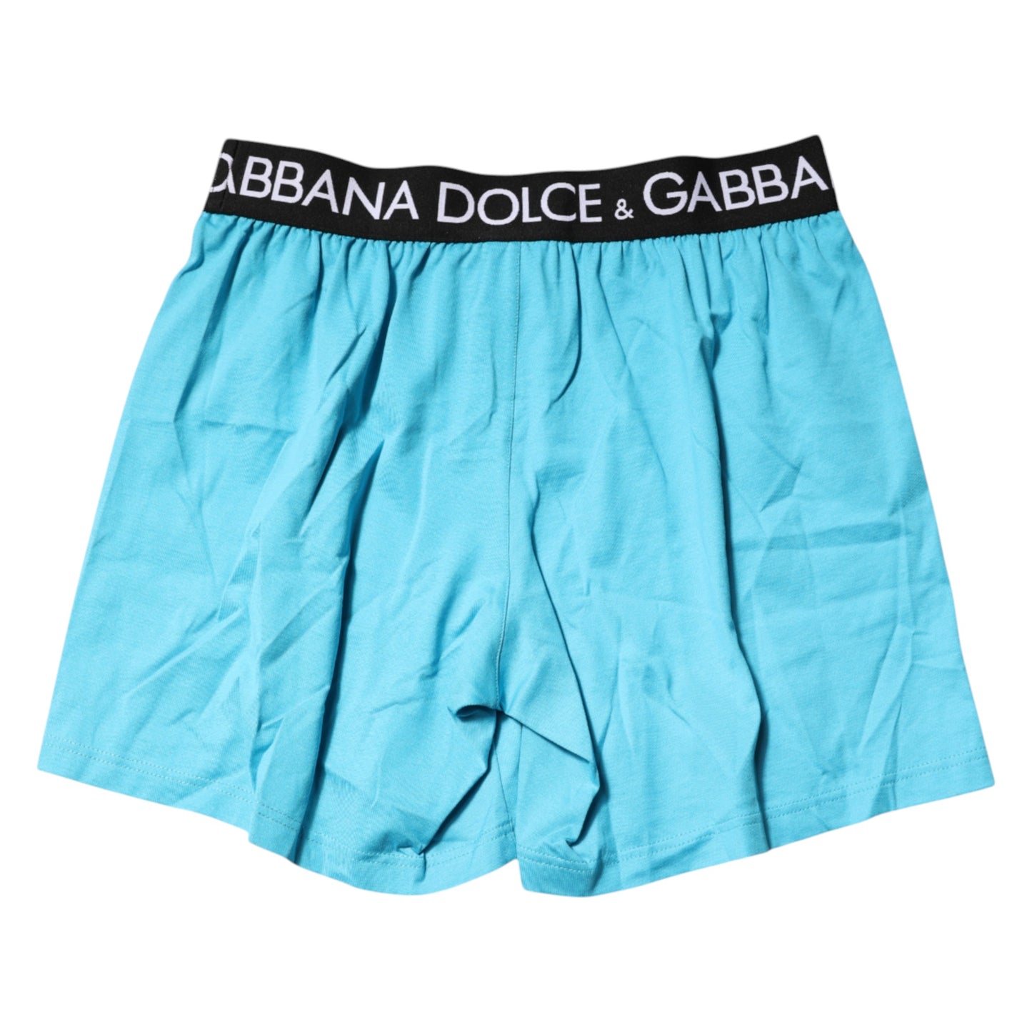Dolce & Gabbana Blue Logo Waist Regular Boxer Shorts Underwear Dolce & Gabbana