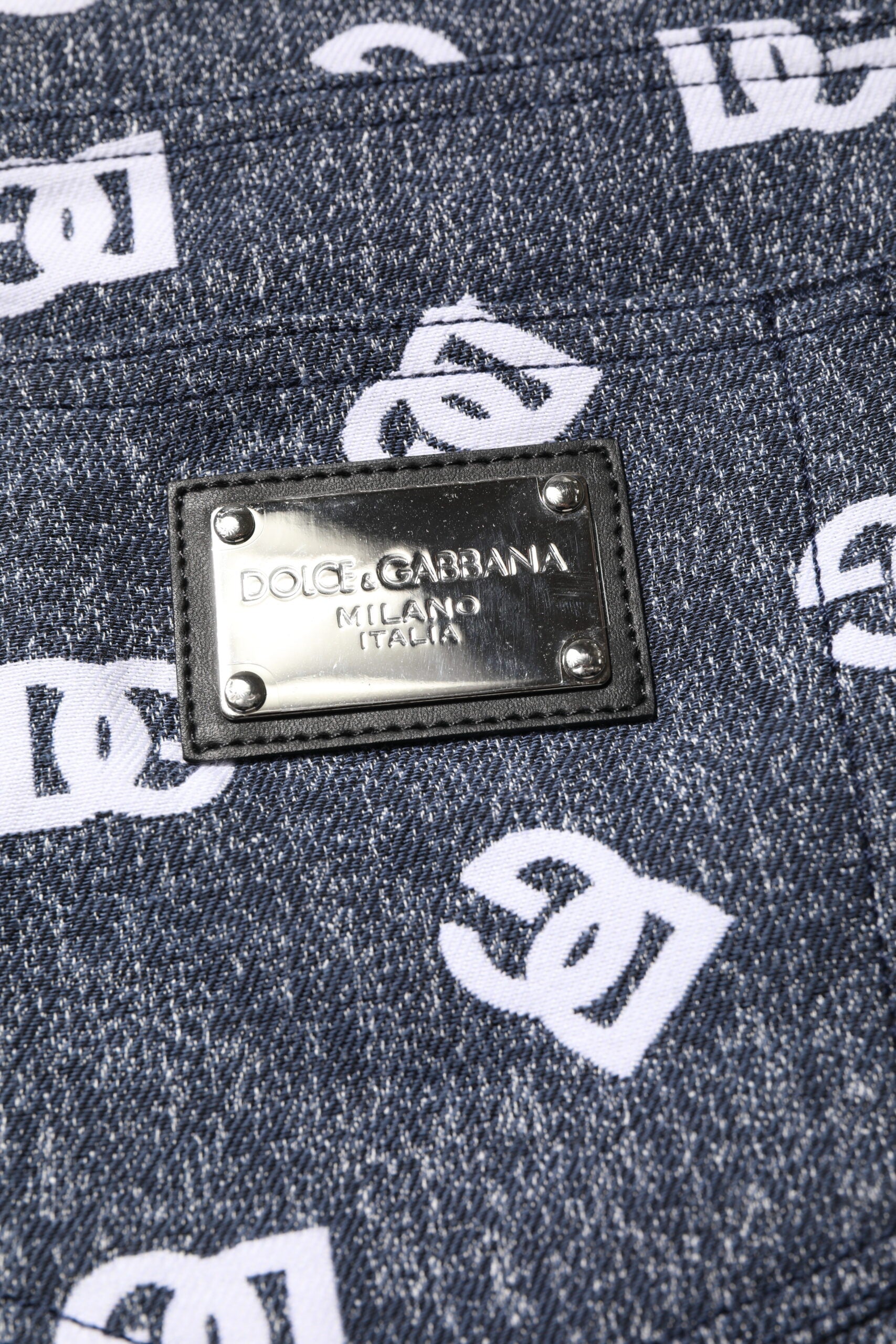 Dolce & Gabbana Dark Gray Logo Cotton Skinny Slim Denim Jeans Dolce & Gabbana