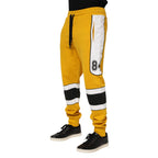 Dolce & Gabbana Yellow Cotton Drawstring Jogger Pants