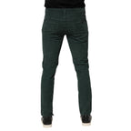 Dolce & Gabbana Green Cotton Corduroy Skinny Pants