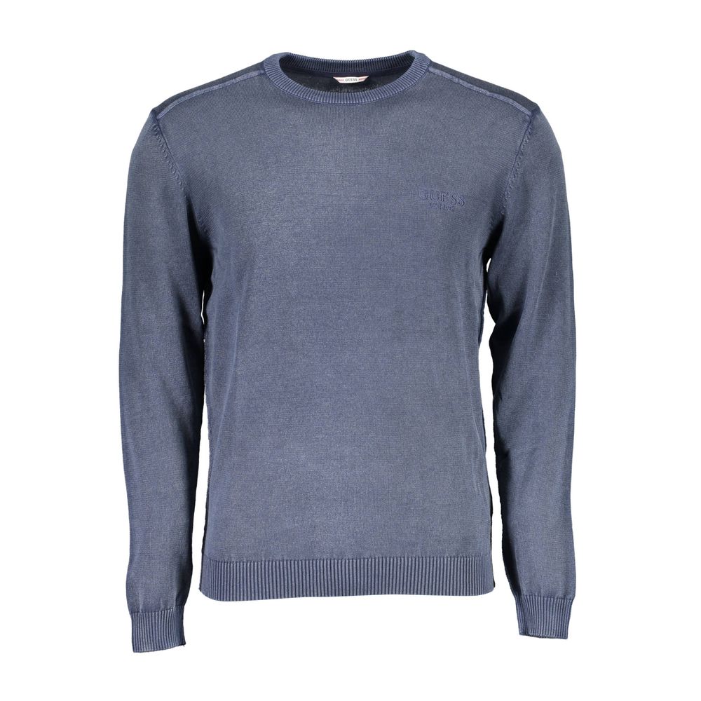 Guess Jeans Blue Cotton Sweater Guess Jeans