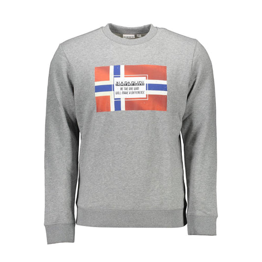 Napapijri Gray Cotton Sweater Napapijri