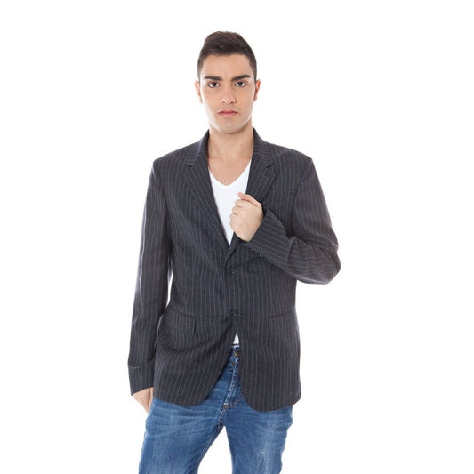 Calvin Klein Gray Wool Jacket Calvin Klein