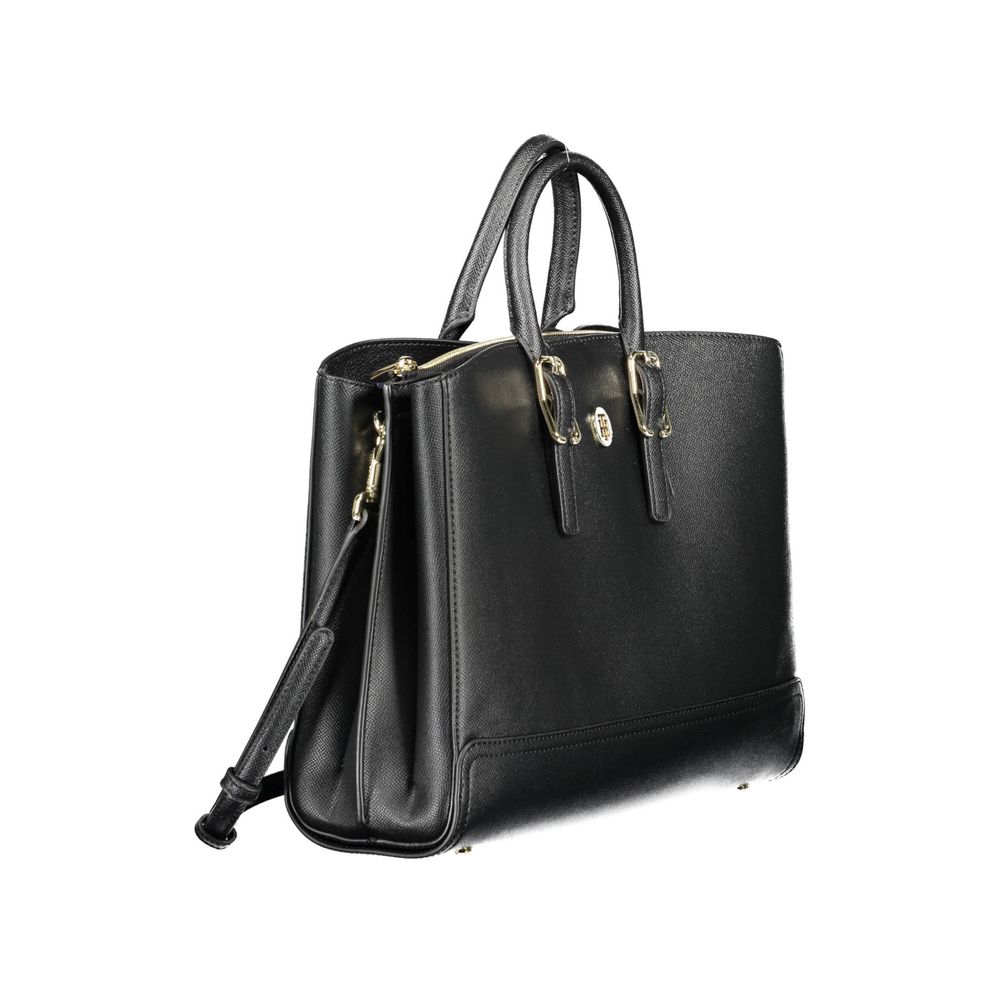 Tommy Hilfiger Black Polyethylene Handbag Tommy Hilfiger