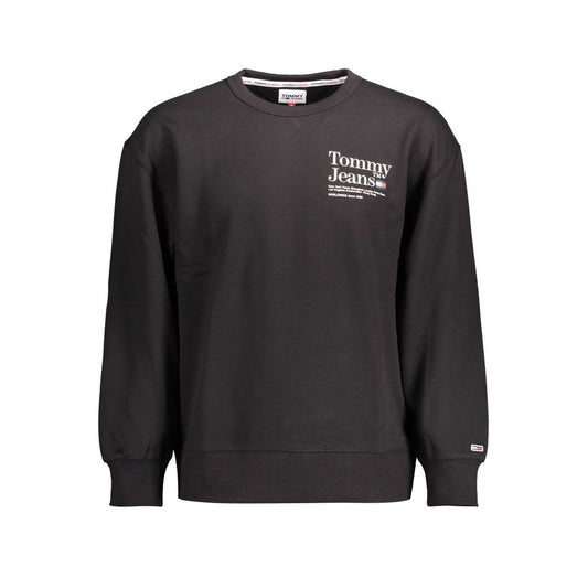 Tommy Hilfiger Black Cotton Sweater Tommy Hilfiger