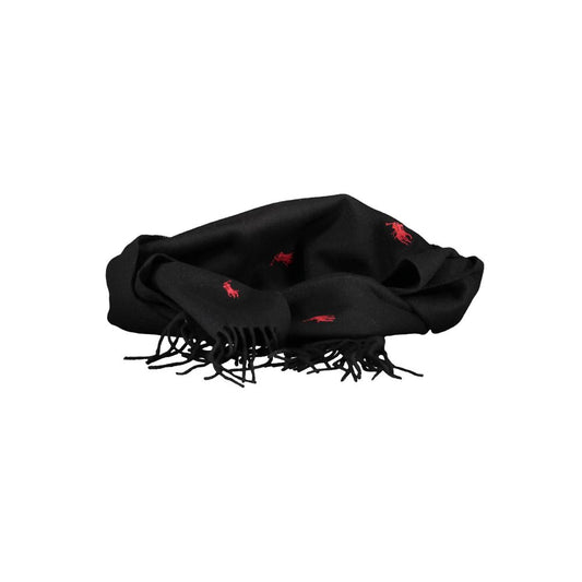 Ralph Lauren Black Wool Scarf Ralph Lauren