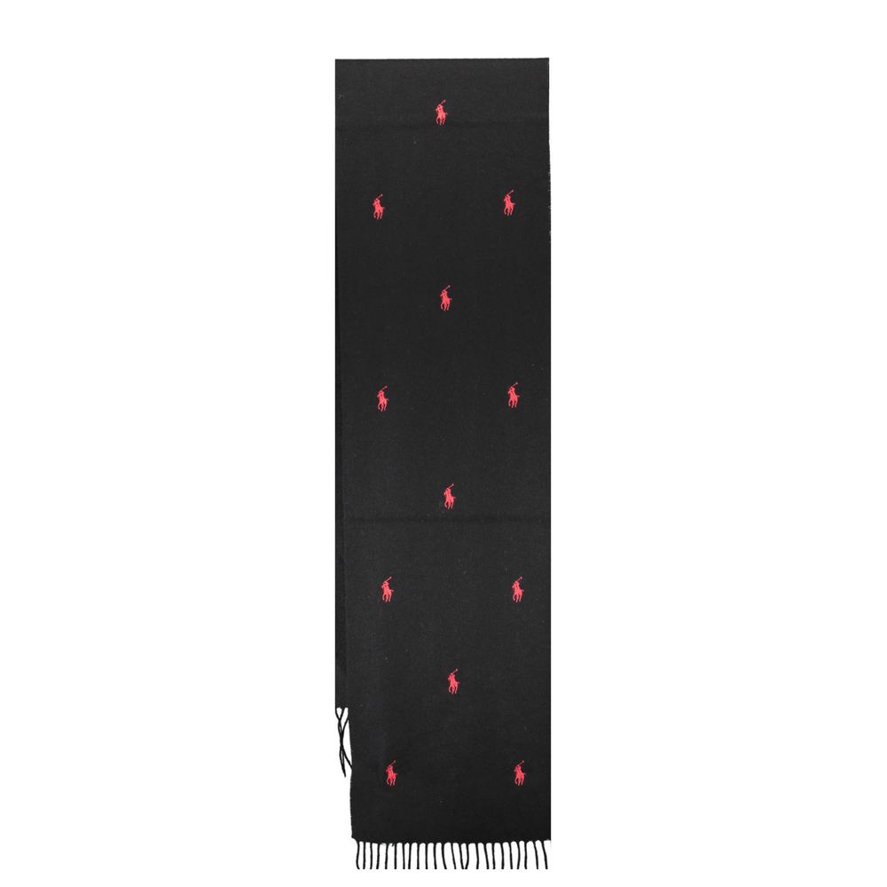 Ralph Lauren Black Wool Scarf Ralph Lauren