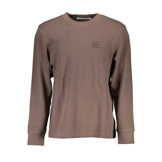 Calvin Klein Brown Cotton Sweater Calvin Klein