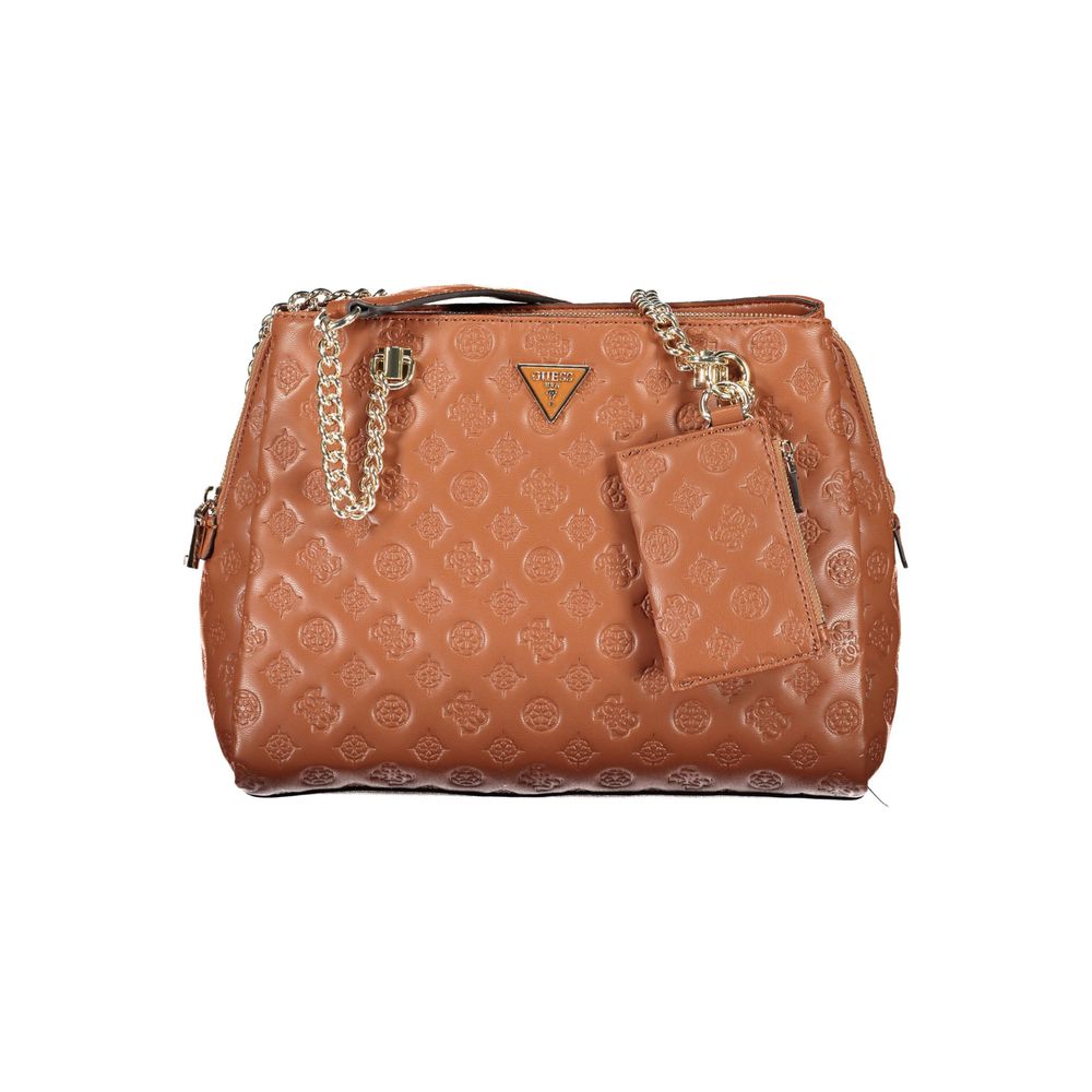 Guess Jeans Brown Polyethylene Handbag Guess Jeans