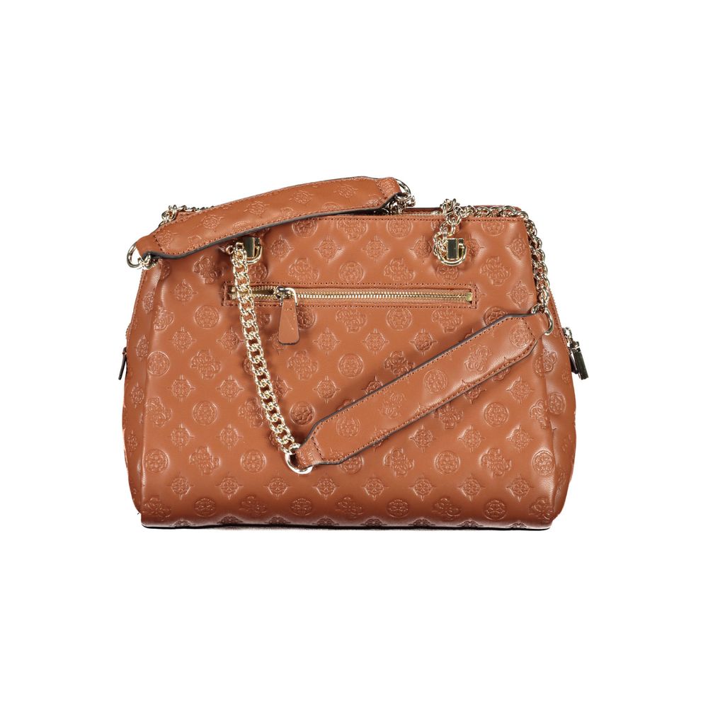 Guess Jeans Brown Polyethylene Handbag Guess Jeans