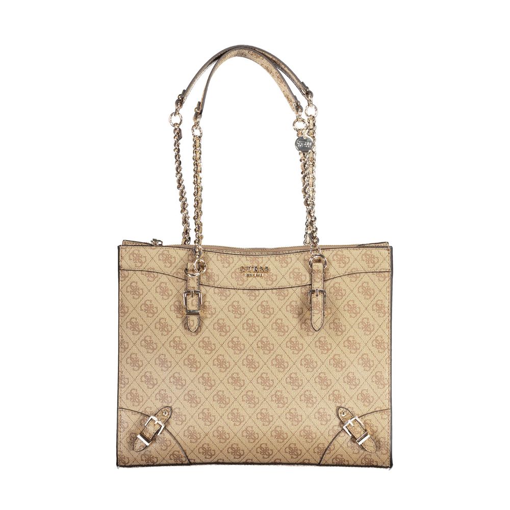 Guess Jeans Beige Polyethylene Handbag Guess Jeans