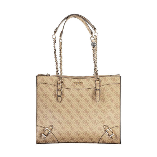 Guess Jeans Beige Polyethylene Handbag Guess Jeans