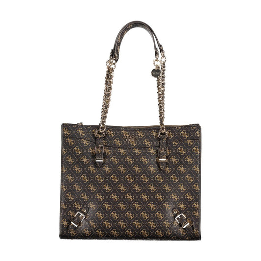 Guess Jeans Brown Polyethylene Handbag Guess Jeans