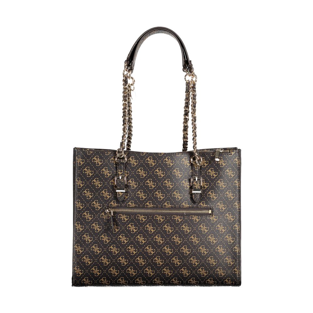 Guess Jeans Brown Polyethylene Handbag Guess Jeans