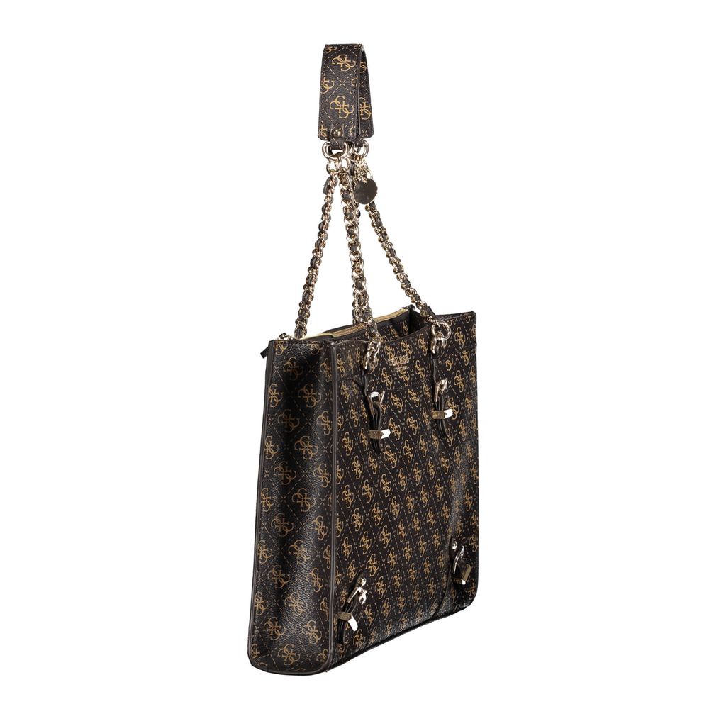 Guess Jeans Brown Polyethylene Handbag Guess Jeans