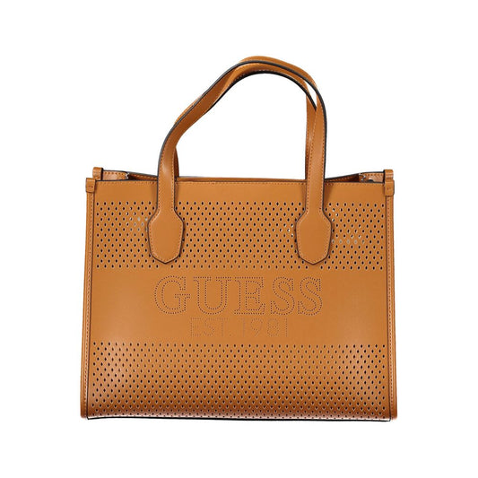Guess Jeans Brown Polyethylene Handbag Guess Jeans