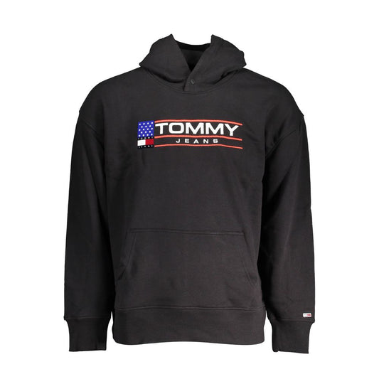 Tommy Hilfiger Black Cotton Sweater Tommy Hilfiger