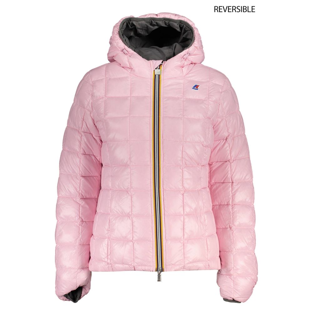 K-WAY Gray Polyamide Jackets & Coat K-WAY