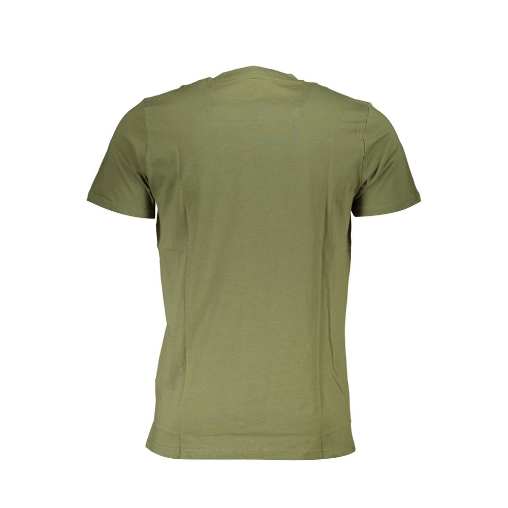 Cavalli Class Green Cotton T-Shirt Cavalli Class