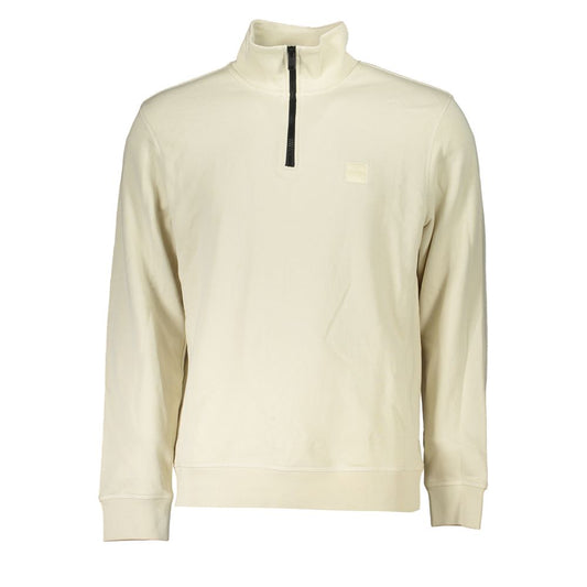 Hugo Boss Beige Cotton Sweater Hugo Boss
