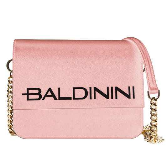Baldinini Trend Pink Calfskin Handbag Baldinini Trend